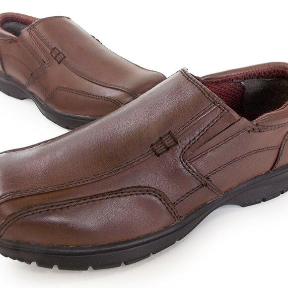 KENNETH COLE Reaction CHECK N CHECK Leather brown Back to School shoe Slip on - Picture 5 of 5
